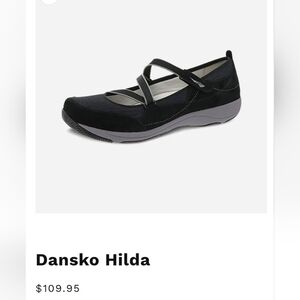 Dansko Hilda Black Maryjane Sz 39. Women's US 8.5-9. Leather Fabric Upper